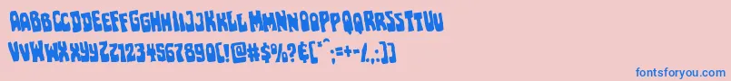 Pocketmonsterrotate Font – Blue Fonts on Pink Background
