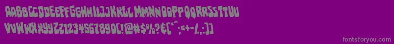 Police Pocketmonsterrotate – polices grises sur fond violet