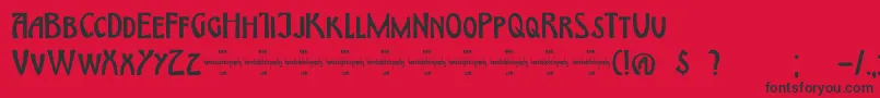 More about DkHimmelblau Font DkHimmelblau Font – Black Fonts on Red Background