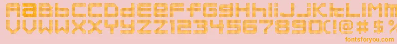 Orandakankana Font – Orange Fonts on Pink Background