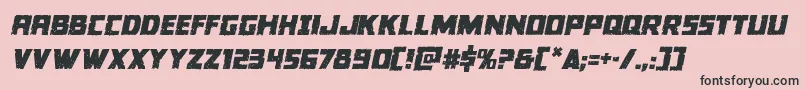 Colossussemital-Schriftart – Schwarze Schriften auf rosa Hintergrund