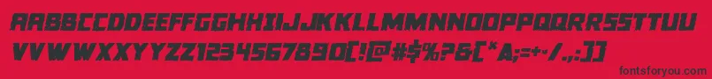 Colossussemital Font – Black Fonts on Red Background