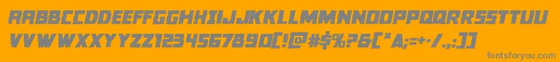 Colossussemital Font – Gray Fonts on Orange Background