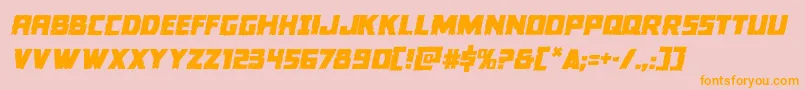 Colossussemital Font – Orange Fonts on Pink Background