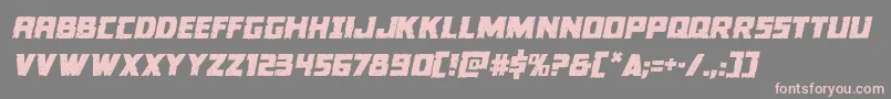 フォントColossussemital – 灰色の背景にピンクのフォント