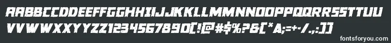 Шрифт Colossussemital – белые шрифты на чёрном фоне