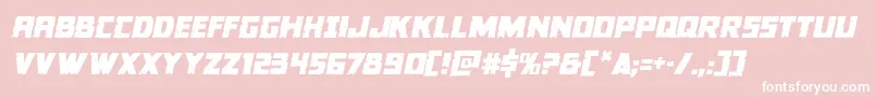 Colossussemital Font – White Fonts on Pink Background