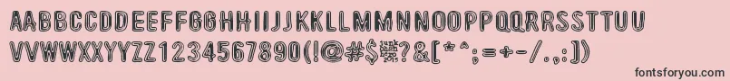 BeyondTheseThings Font – Black Fonts on Pink Background