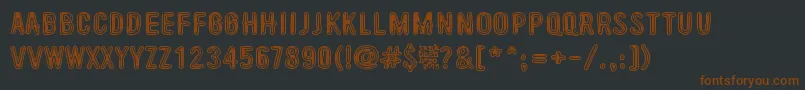 BeyondTheseThings Font – Brown Fonts on Black Background