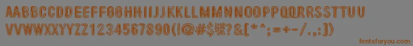 BeyondTheseThings Font – Brown Fonts on Gray Background