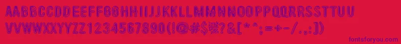 BeyondTheseThings Font – Purple Fonts on Red Background