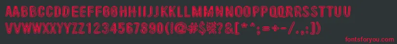 BeyondTheseThings Font – Red Fonts on Black Background