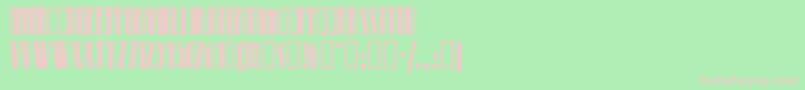 Pinballwhiznf Font – Pink Fonts on Green Background