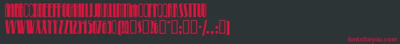 Pinballwhiznf Font – Red Fonts on Black Background