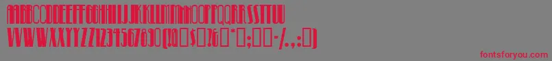 Pinballwhiznf Font – Red Fonts on Gray Background