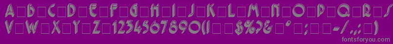 fuente FerioDisplayCapsSsi – Fuentes Grises Sobre Fondo Morado