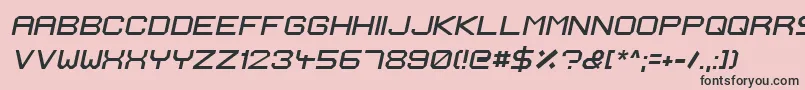 IgnisEtGlaciesExtraSharpItalic Font – Black Fonts on Pink Background