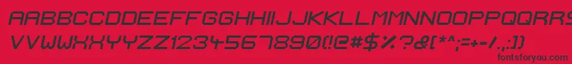 IgnisEtGlaciesExtraSharpItalic Font – Black Fonts on Red Background