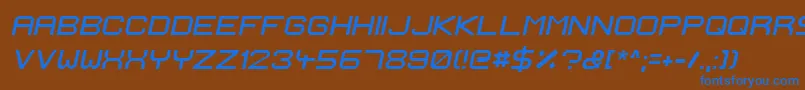 IgnisEtGlaciesExtraSharpItalic Font – Blue Fonts on Brown Background