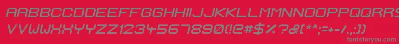 IgnisEtGlaciesExtraSharpItalic Font – Gray Fonts on Red Background