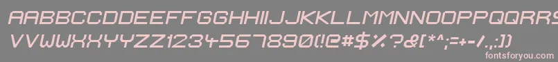 IgnisEtGlaciesExtraSharpItalic Font – Pink Fonts on Gray Background