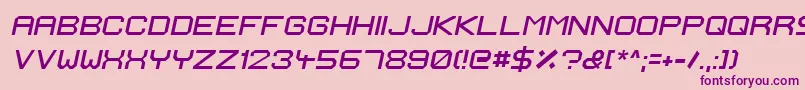 IgnisEtGlaciesExtraSharpItalic Font – Purple Fonts on Pink Background