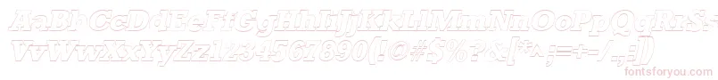 StaffordoutlineItalic Font – Pink Fonts