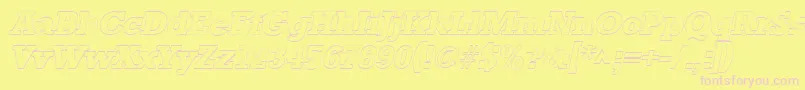 Weitere Informationen zur StaffordoutlineItalic-Schriftart StaffordoutlineItalic-Schriftart – Rosa Schriften auf gelbem Hintergrund