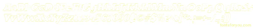 StaffordoutlineItalic Font – Yellow Fonts