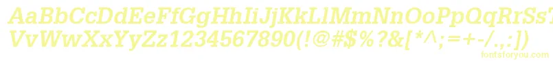 GlyphaLt65Boldoblique Font – Yellow Fonts