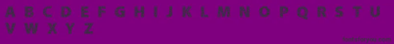 フォントMoltissimoHeartedBorderedDemo – 紫の背景に黒い文字