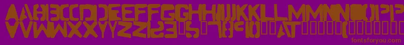 Шрифт Firewater – коричневые шрифты на фиолетовом фоне