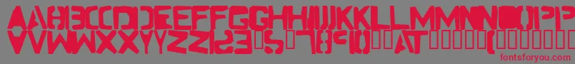 Firewater Font – Red Fonts on Gray Background