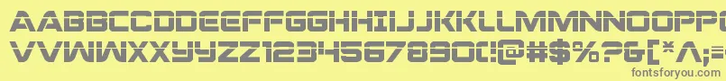 Praetorianlas Font – Gray Fonts on Yellow Background