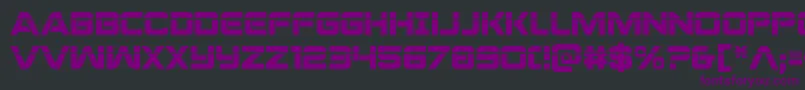 Praetorianlas Font – Purple Fonts on Black Background