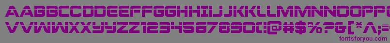 Praetorianlas Font – Purple Fonts on Gray Background