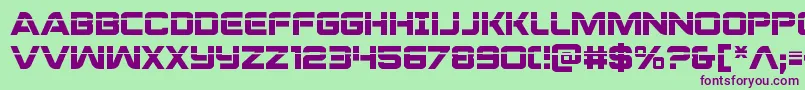 Praetorianlas Font – Purple Fonts on Green Background
