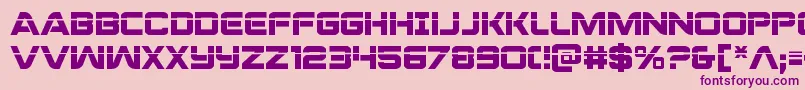 Praetorianlas Font – Purple Fonts on Pink Background