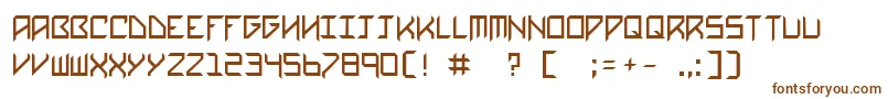 Шрифт Imnotlazy – коричневые шрифты на белом фоне