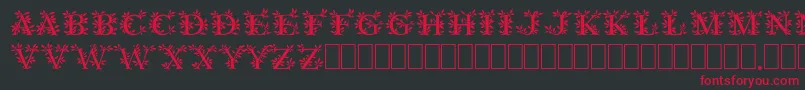 Gayane Font – Red Fonts on Black Background