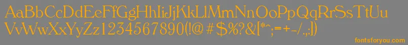 VeronaserialXlightRegular Font – Orange Fonts on Gray Background