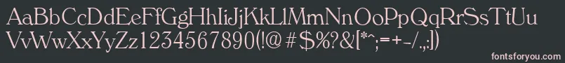 VeronaserialXlightRegular Font – Pink Fonts on Black Background