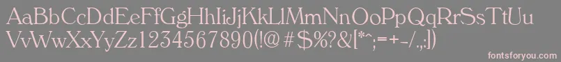 VeronaserialXlightRegular Font – Pink Fonts on Gray Background