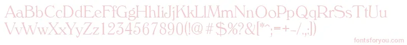 Czcionka VeronaserialXlightRegular – różowe czcionki