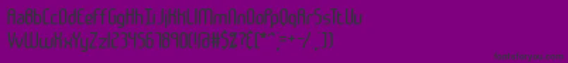 JankenBrk Font – Black Fonts on Purple Background