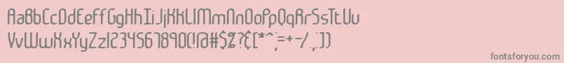 フォントJankenBrk – ピンクの背景に灰色の文字