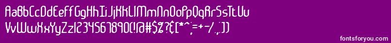 JankenBrk Font – White Fonts on Purple Background