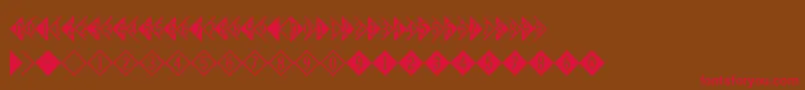 Digitsandpairsd Font – Red Fonts on Brown Background