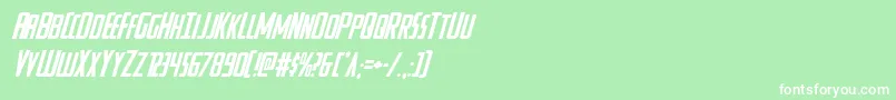 Watchtowerital Font – White Fonts on Green Background