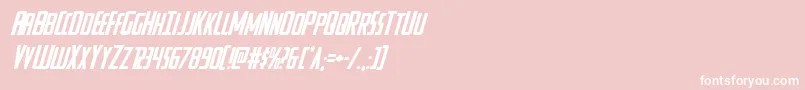 Watchtowerital Font – White Fonts on Pink Background
